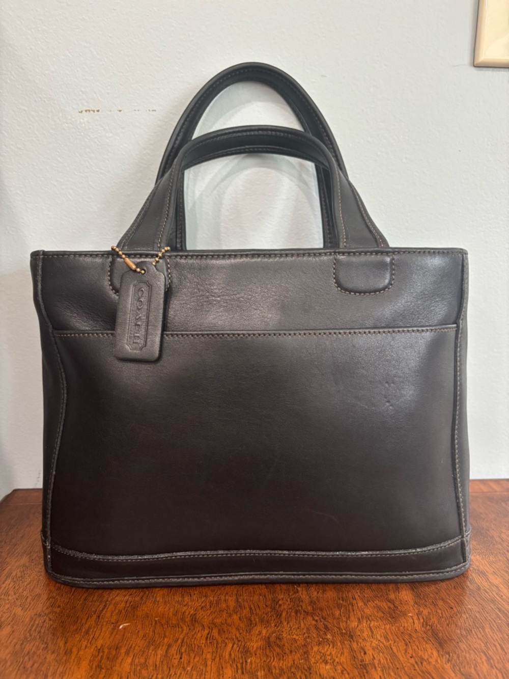Vintage Coach Bleeker Black Tote with Tag- Style #9303